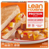 Lean Cuisine Protein Kick Club Sandwich, Chicken, 6 Ounce