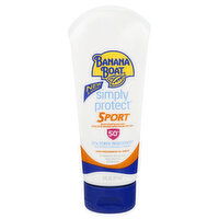 Banana Boat Simply Protect Sunscreen Lotion, Sport, UVA.UVB Broad Spectrum SPF 50+, 6 Ounce