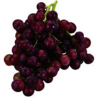 Produce Red Seedless Grapes, 2.5 Pound