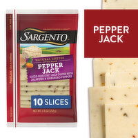 SARGENTO Sargento® Sliced Pepper Jack Natural Cheese, 10 slices, 7.915 Ounce