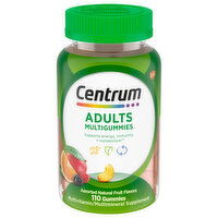 Centrum Multigummies, Adults, Gummies, Assorted Natural Fruit Flavors, 110 Each