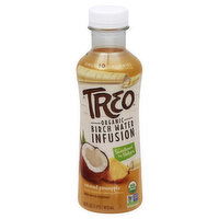 Treo Sweetened by Nature Birch Water Infusion, Organic, Coconut Pineapple, 16 Ounce