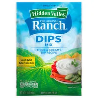 Hidden Valley The Original Ranch Dips Mix, Thick & Creamy, 1 Ounce