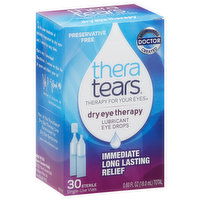 TheraTears Eye Drops, Lubricant, Dry Eye Therapy, 30 Each