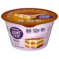 Dannon Light + Fit Yogurt, Fat Free, Tiramisu, Greek, 5.3 Ounce