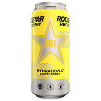 Rockstar Recovery Lemonade Energy Drink, 16 Fluid ounce