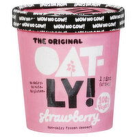 Oatly Frozen Dessert, Non-Dairy, Strawberry, 1 Pint