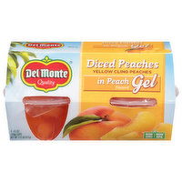 Del Monte Diced Peaches, 4 Each