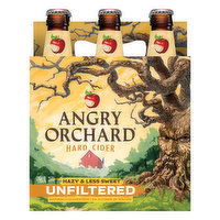 Angry Orchard Hard Cider, Unfiltered, 6 Each