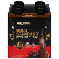 Gold Standard Protein Shake, Chocolate, 4 Each