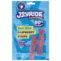 Joyride Candy, Raspberry Strips, Sour Blue, 3.5 Ounce