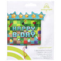 Anagram Supershape Happy B-Day 25 in Decorative Balloon, 1 Each