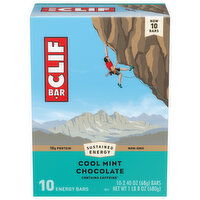 Clif Bar Energy Bars, Cool Mint Chocolate, 10 Each