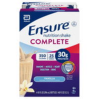 Ensure Complete Nutrition Shake, Vanilla, 4 Each