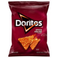 Doritos Tortilla Chips, Spicy Nacho Flavored, 2.75 Ounce