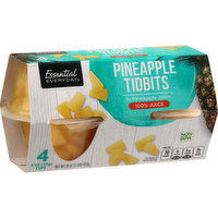 Essential Everyday Pineapple, in Pineapple Juice, Tidbits, 4 Each