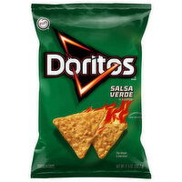Doritos Tortilla Chips, Salsa Verde Flavored, 9.25 Ounce