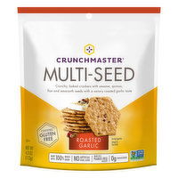 Crunchmaster Crackers, Roasted Garlic, Multi-Seed, 4 Ounce