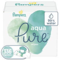 Pampers AquaPure Aqua Pure Sensitive Baby Wipes 6X Pop-Top 336 Count, 336 Each