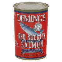 Deming's Red Sockeye Salmon, Wild Caught Alaskan, 14.75 Ounce