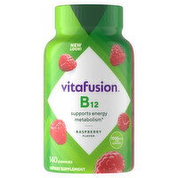 Vitafusion Vitamin B12, 1000 mcg, Gummies, Raspberry Flavor, 140 Each