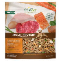 Freshpet Dog Food, Multi-Protein, Complete Meal, Chicken, Beef, Egg & Salmon Recipe, 3 Pound