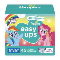 Pampers Easy Ups Easy Ups Training Underwear Girls Size 7 5T6T, 46 Each