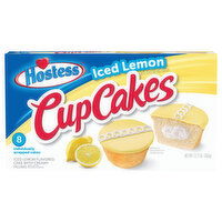 Hostess Cupcakes, Iced Lemon, 8 Each