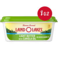 Land O Lakes Light Butter with Canola Oil, Spreadable, 8 Ounce