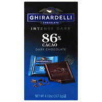 Ghirardelli Intense Dark 86% Cacao Dark Chocolate, 4.12 Ounce