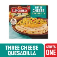 El Monterey Signature Quesadilla, Three Cheese, 10 Ounce