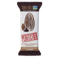 PERFECT BAR Gluten-Free Dark Chocolate Almond Refrigerated Protein Bar, 2.2 Ounce