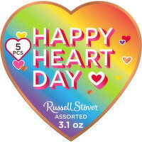 Russell Stover Valentine's Day Puppy Heart Assorted Milk & Dark Chocolate Gift Box, 3.1 Ounce