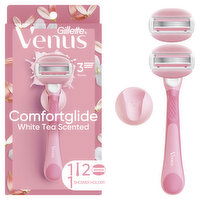 Venus ComfortGlide White Tea Women's Razor Handle + 2 Blade Refills, 1 Each