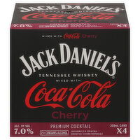 Jack Daniel's Tennessee Whiskey, Cherry, 4 Each