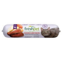 Freshpet Select Cat Food, Grain Free, Gourmet Pate, Chicken & Beef Recipe, 1 Pound