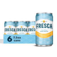 Fresca Grapefruit Citrus Sparkling Soda Water, 6 Each