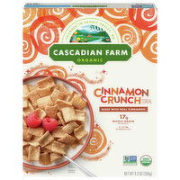 Cascadian Farm Organic Cereal, Cinnamon Crunch, 9.2 Ounce