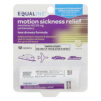 Equaline Motion Sickness Relief, Tablets, 12 Each