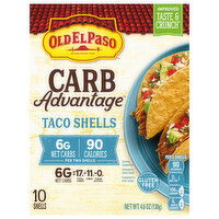 Old El Paso Carb Advantage Taco Shells, 10 Each