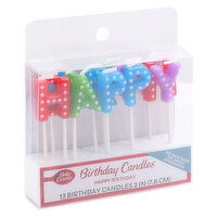 Betty Crocker Birthday Candles, Happy Birthday, 3 Inch, 13 Each