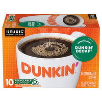 Dunkin' Coffee, Dunkin' Decaf, Medium Roast, Decaffeinated, K-Cup Pods, 10 Each