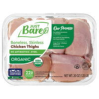 Just Bare Organic Boneless Skinless, 20 Ounce