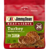 Jimmy Dean Heat 'n Serve Jimmy Dean® Heat 'N Serve Breakfast Turkey Sausage Patties, 26 Count, 23.9 Ounce