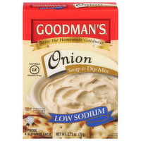 Goodman's Soup & Dip Mix, Onion, Low Sodium, 2 Each