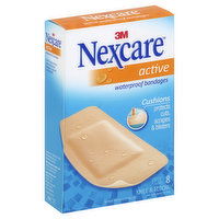 Nexcare Active Bandages, Waterproof, Knee & Elbow, 8 Each