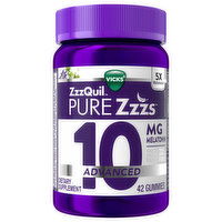 Vicks ZzzQuil Pure Zzzs Advanced Gummies Berry Flavored Melatonin, 42 Each