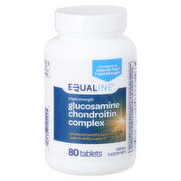 Equaline Glucosamine Chondroitin Complex, Triple Strength, Tablets, 80 Each