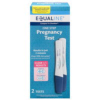 Equaline Pregnancy Test, One Step, 2 Each