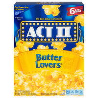 Act II Microwave Popcorn, Butter Lover, 6 Each